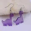 Dangle Earrings Y2K Transparent Cute Dinosaur Handmade Drop For Girl Women Fashion Acrylic Earring Female Jewelry Birthday Gifts