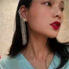 Dangle Earrings Long Tassel For Round Face Was Thin Atmosphere Personality Fashion Temperament Net Red Cold Wind Dress