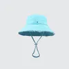 여자 와이드 브림 모자 여름 버킷 모자 햇살 야외 스포츠 어부 모자 리조트 생 가장자리 매달린 로프 유역 모자 선 스크린 스트리트를 가볍게 두드리는 태양 바이저