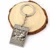 Porte-clés One Piece Wanted Keychain Ace Figure Pendentif Porte-clés Dog Tag Alliage Métallique Chaveiro Pour Voiture Cosplay Bijoux De Mode HC11543