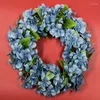 Dekorativa blommor Rose Artificial Wedding Wreath Fake Plant Hanging Garland Ornament Hemvägg Dörrdekoration Vårträdgård