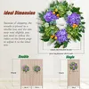 Decoratieve bloemen Zomerkransen voor voordeur lente krans buiten kunstmatige hortensia alle seizoenen binnenshuis thuis