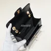 Borsa di design borsetta a grana con tono sier tone metallo catena classica trapunta trapunta traversa in pelle per le borse da donna