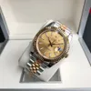 Med logotyp Dial rostfritt stål Movement Swiss Sapphire Case Datejust Calender Business Automatic 41mm36mm