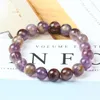 Strand Nature violet Phanton cristal 6-12 MM perle ronde femmes Bracelet mode bijoux pour filles cadeau pas verre teint couleur