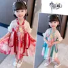 Meisjesjurken 3-10y babymeisjes hanfu jurk voor kleine verjaardag elegante prinses tutu doop jurk baby traditie kleding