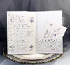 Gratulationskort 50st Fancy Hollow Lace Card Retro Hollowing Out Invitation Anpassa affärer med RSVP -partisillförsel1