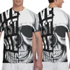 Camisetas de hombre calavera con Live Fast Die moda joven camiseta hombres 2023 verano cuello redondo camiseta