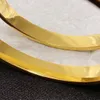 Mężczyźni bransoletki kobiety Boletka projektant biżuteria Faux skórzana złoto plisowane ze stali nierdzewnej damskie damskie opaska na opaskę ślubną