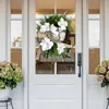 Kwiaty dekoracyjne kwiatowe drzwi wieńca „Sztuczna biała magnolia na przedni ślub ssący kubek wieszak szklanka