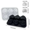 4/6 holte Rose Ice Cube Trade Hartvorm Siliconen Ice Mold Jelly Pudding Ice Cream Mold Ice Ball Maker voor whiskycocktails Soda