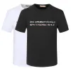 T-shirt homme noir blanc couleur Plaid Stripe marque site officiel le même 100% coton respirant infroissable hommes et femmes