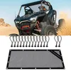 Alla terränghjul UTV bakre fönsternät för RZR Soft Mesh Sunshade Easy Install på 570 800 1000 900 XP Turbo 2023-2023 2014-2023