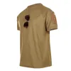 Męskie koszule T Summer Men Wojskowy T-shirt T-shirt Szybkie suche koszulki W Armia Training Army Trainning Shirt z krótkim rękawem