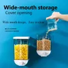 Organization Wall Mounted Press Cereals Dispenser Grain Storage Boxes Dry Foods Container Organizer Kitchen Storage Box Food Dispenser