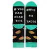 Men's Socks 1 Pair Funny Letters Men And Women Autumn Winter Skateboard Embroidery IF YOU CAN READ Male Female Happy