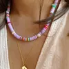 Naszyjniki wiszące kobiety ręcznie robione fioletowy silikonowy naszyjnik prawdziwy upiększanie perłów Boho biżuteria Choker mody Gift Hurtowa 2023