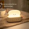 Nachtlichten schattig licht toast lamp dimable led bierblader USB oplaadbaar en timer setting kinderslaapkamer slaap