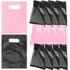 Storage Bags 100 Pcs Cloth Shopping Grocery Handles Gift Wrap Bag Thank You Black Tote Purse Small Business Clothes Party Candy