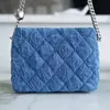 10A Espelho de luxo Uma bolsa de ombro Designer bolsa feminina clássica moda bolsa jeans mini bolsa de corrente com fivela de amor com caixa de presente original de fábrica