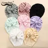 Caps Hats Sweet Lace Embroidery Baby Hat Turban Soft Elastic Hollow Infant Beanies Spring Summer Solid Color Kids Girl Boy Head Wrap