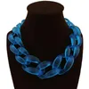 Girocollo chokers miiasol designer unico grande catena di collegamento in resina in plastica colar collegata e collane per donne regali di gioielli di moda