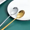 Geschirr-Sets 20-teiliges Gold-Matt-Besteck-Set Edelstahl-Messer-Gabel-Löffel-BesteckGeschirr-Küchenbesteck