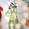 Vase Mushroom Bottle Hydroponicsクリアガラスフラワーバッド花瓶アレンジリビングホームデスクトップ装飾