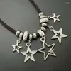 CHOKER M2EA Звездные подвесные ожерелья Y2K Ювелирные ювелирные сплавы материал идеальный подарок для женщин подруги
