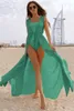 Sarongs Summer Women Sexy Beach Long Dress Plass Crest Up Cardigan Bikini Root Plage Bathing костюм Beachwearsarongs