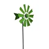 Dekorativa föremål Figurer Sammställda järn Roterande Windmill Metal Wind Spinner Landscape Ornament för utomhus Courtyard Yard Lawn Pinwheel Decor Supplies 230506