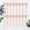 Ensembles de vaisselle 24 PCS Honey Dippers Sirop de café en vrac Bâton en bois Baguette Bâtons Agitateurs Scoop Cuillère