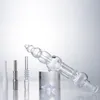ChinaFairPrice CSYC NC013 Rookbuizen Dab Rig Glass Bong 14mm Keramische Tip Quartz Banger Nail Ongeveer 10,7 inch buis Clear Calabash Style In-Line Water Bubbler Bong