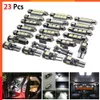 New Car LED Interior Lights Kit 12V Bulbs Signal Lamp Map Dome Reading License Plate Light White Canbus Bulbs For X5 E53 2000-2006