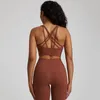 YOGA ROUTA CRUZ Back Sports Bra Mulheres Backless Gym Crop Top Colet de High Impact Fitness Bralette Push Up Lowes Sexy With Chest Pad