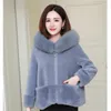 Women's Fur Light Temperament Short Coat Female Imitation Women Wool Warm Fashion Winter Clothing Young Models