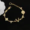 Charm Bracelets Fashion Style Women Bangle Wristband Cuff Chain Designer Letter Jewelry Crystal 18K Gold Plated Stainless steel Wedding Lovers Multiple styles