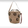 Women Designer Bucket Bags Drawstring Handbags Straw Raffia Crossbody Bag Summer Ch Woody Totes Women Cross Body Shoulder Bag Handbags