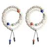 Strand Gaomi Star Moon Bodhi Hand String Male Son Buddha Beads Transfer Bracciale Female Gift White Jade Root Art