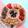 Dinnerware Sets 4 Pcs Display Tray Dessert Platter Santa Cookie Appetizer Plates Snack Serving Party Cake Candy Catering Divided