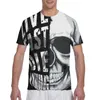 Camisetas de hombre calavera con Live Fast Die moda joven camiseta hombres 2023 verano cuello redondo camiseta