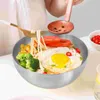 Bols Asiatique Snackss 2 Compteur Récipient En Acier Inoxydable Saladier Cuisine Accessoire Mélange Épaissir