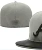 Ready Stock Partihandel Högkvalitativ herr Atlanta Sport Team Mittade mössor Flat Brim på fälthattar Full stängd design Storlek 7- Storlek 8 Monterad baseball Gorra Casquette A0