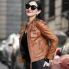 Leer Vintage Jacket voor dames Vrouwen Spring herfst Echte schapenvacht Motocycle Jackets Streetwear Chaqueta Mujer OT1984 YY622