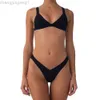 Designer Fashion Ins Costume da bagno da donna Sexy Deep v Bikini a vita alta Costume da bagno grande Bikini T-shirt Top