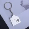 Keychains Wholesale Price Material Car Key Chain House Keychain Cottage Brelok Villa Keyring Handbag Pendant Custom-Made Llavero Charms