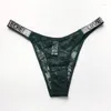 Damenhöschen, sexy Damen-Brief, LIEBE, Strass-Dessous, niedrige Taille, weibliche Spitze, G-String, rosa, atmungsaktive Tangas, Komfort-Unterwäsche