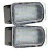 Nouveau 2 pièces 12V LED plaque d'immatriculation lumière 18 LED s lampes de signalisation blanches aucune erreur lampe de coffre pour Ford FOCUS MK II FIESTA MK VII MONDEO