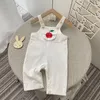 Tute MILANCEL 2023 Autunno Vestiti per bambini Pagliaccetto nato Apple Print Tute per neonati Tuta per bambini in cotone Abbigliamento per ragazze