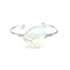 Bracelet en Opalite en pierre précieuse naturelle, arbre de vie, bijoux enveloppés de fil, goutte d'eau, en forme hexagonale, vente en gros